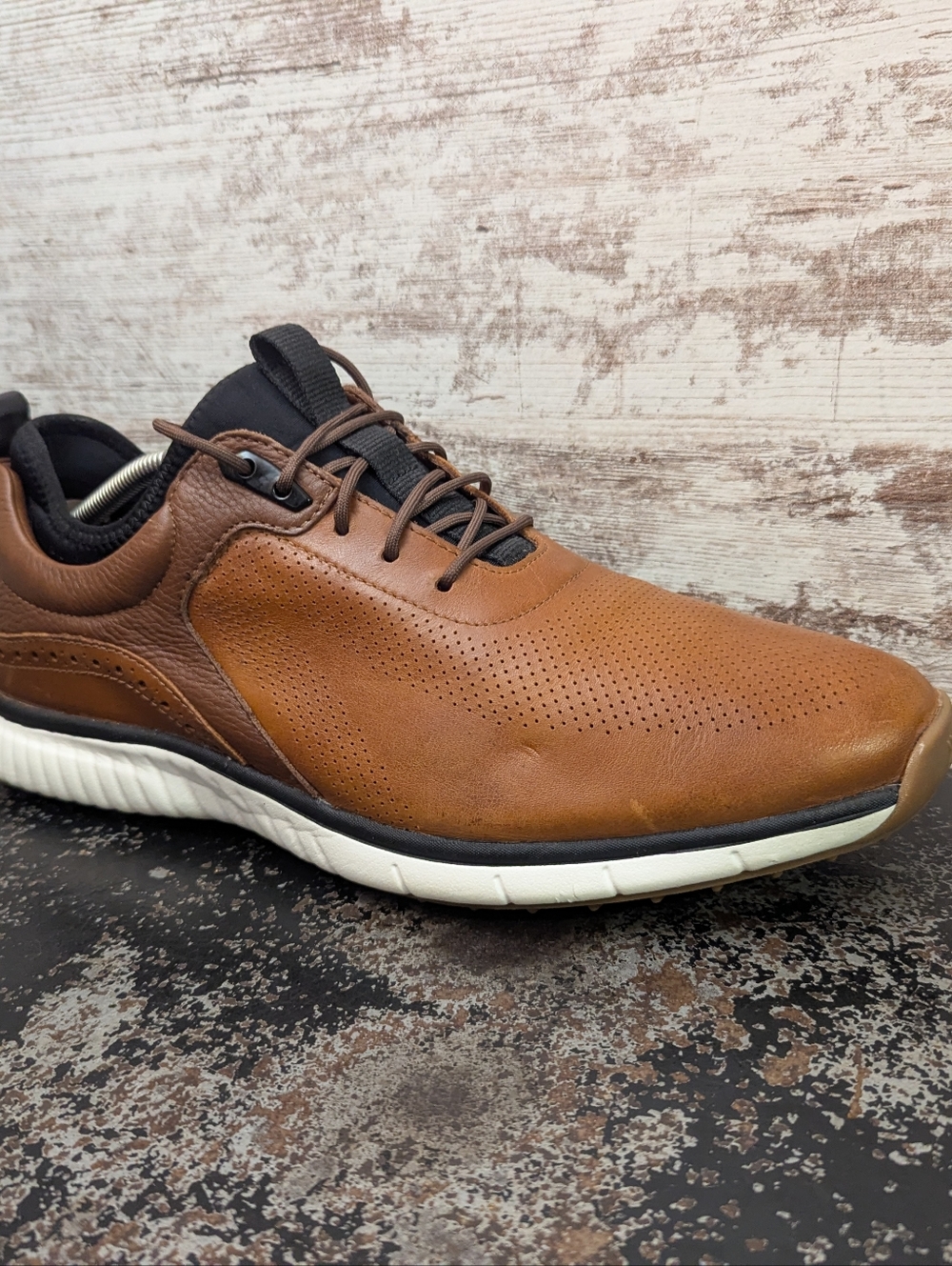 Johnston & Murphy XC4 H1-Luxe Hybrid Golf Shoes Sz 12 Used Brown 25-3960 - Picture 2 of 9
